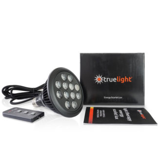 TrueLight Energy Scarlet Lux Bulb with Remote, Box, and Instructions