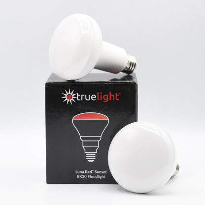 TrueLight Luna Red™ Sunset BR30 Floodlight Bulb 2 pack with Box