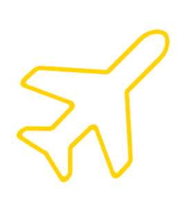 Airplane silhouette graphic